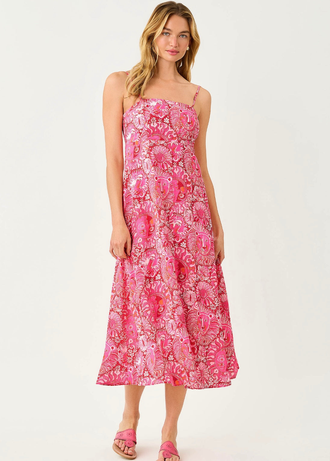 Jorgian Linen Midi Dress