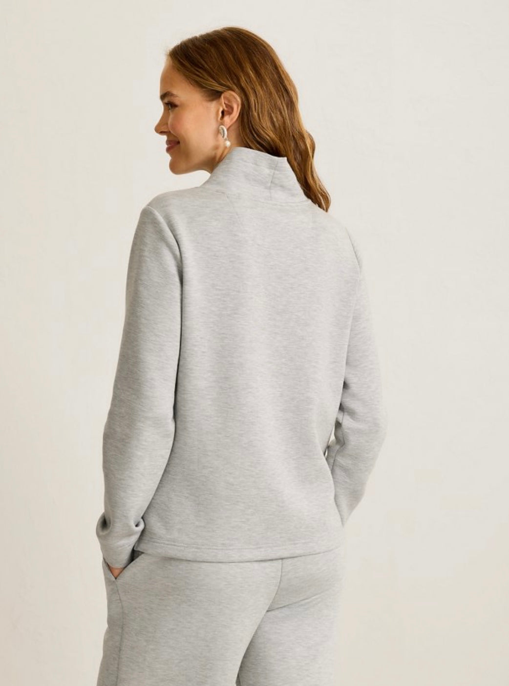 Palm Voyage Funnel Neck Top