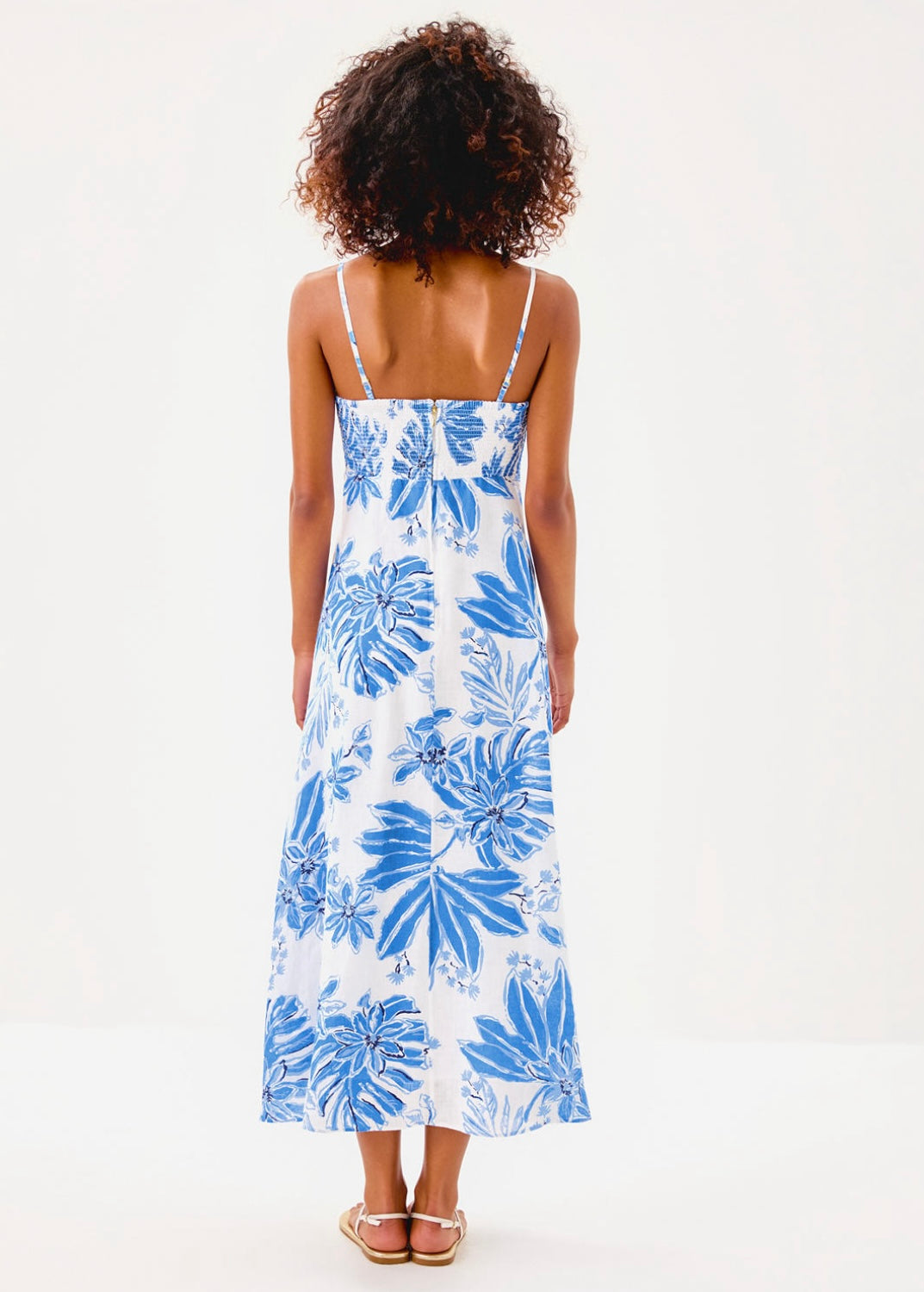 Jorgian Linen Midi Dress