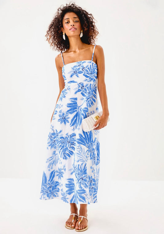 Jorgian Linen Midi Dress
