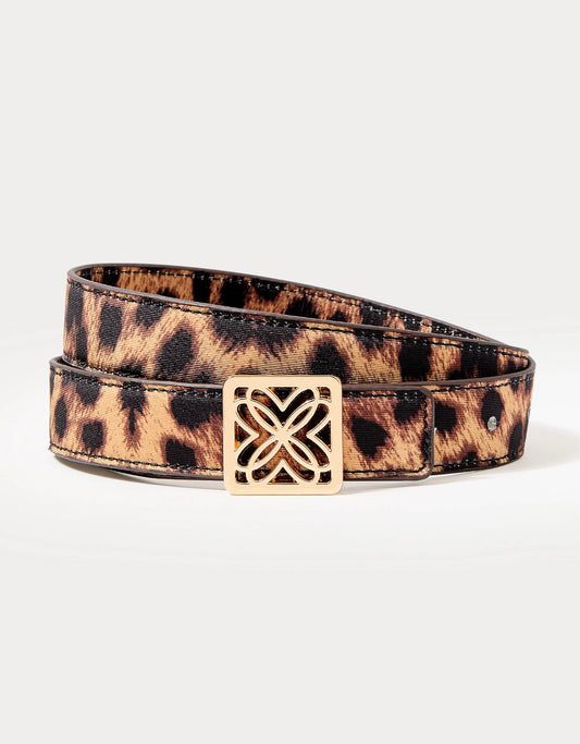 LP Skinny Leather Logo Belt