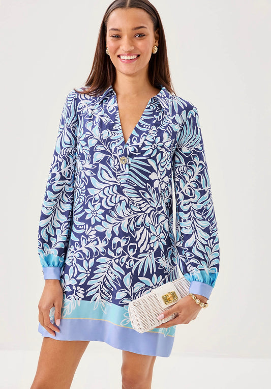 Iralanne Long Sleeve Popover Dress