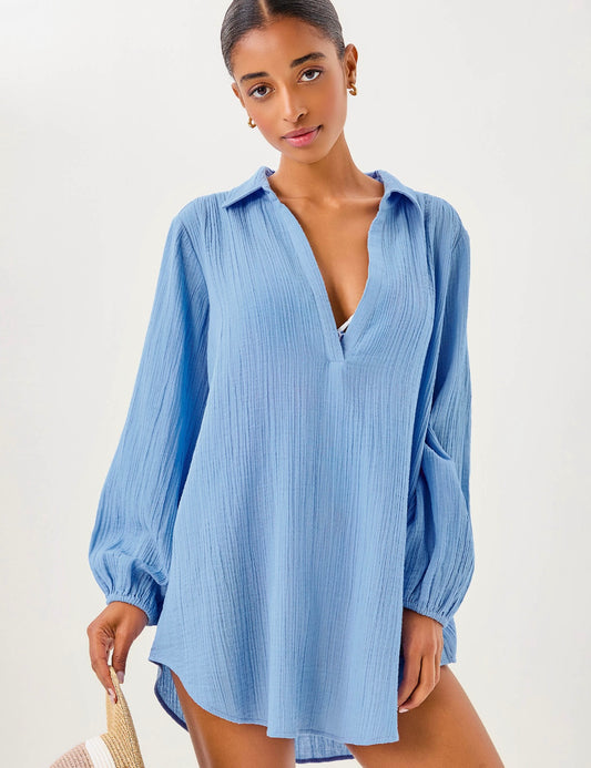 Kique Long-Sleeve Coverup