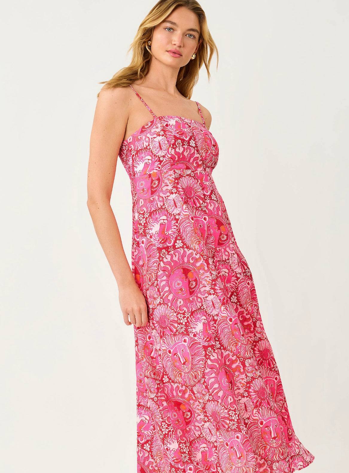 Jorgian Linen Midi Dress