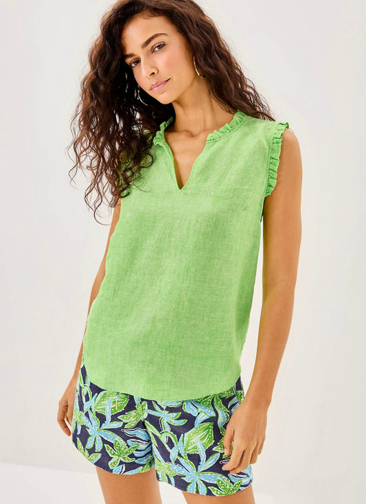 Kavalla Sleeveless Ruffle Top