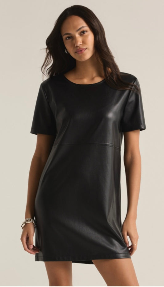 London Faux Leather Dress