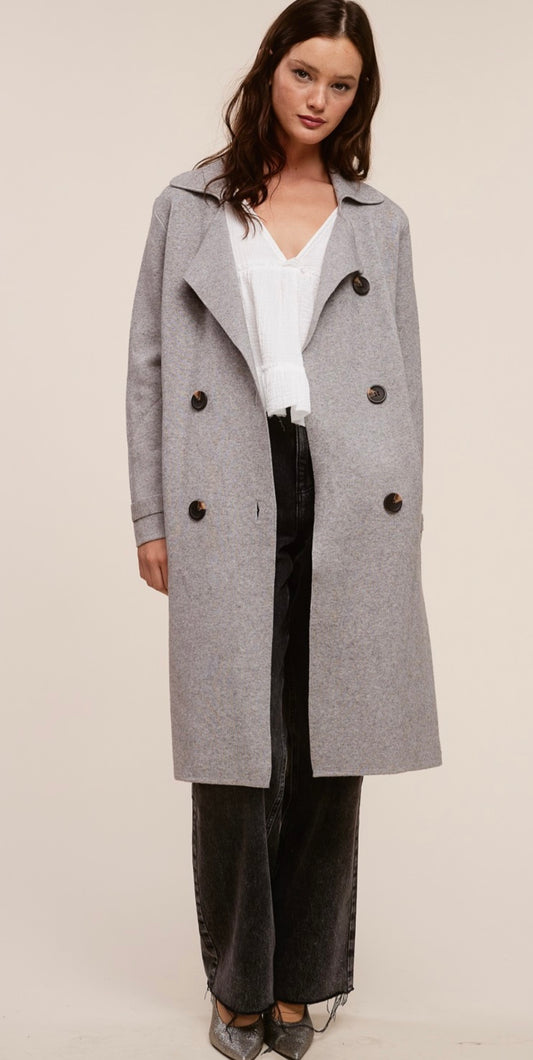 Double Breasted Cashmere Blend Coat